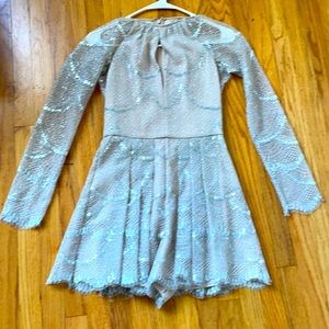 Alexis designer sparkly gold romper